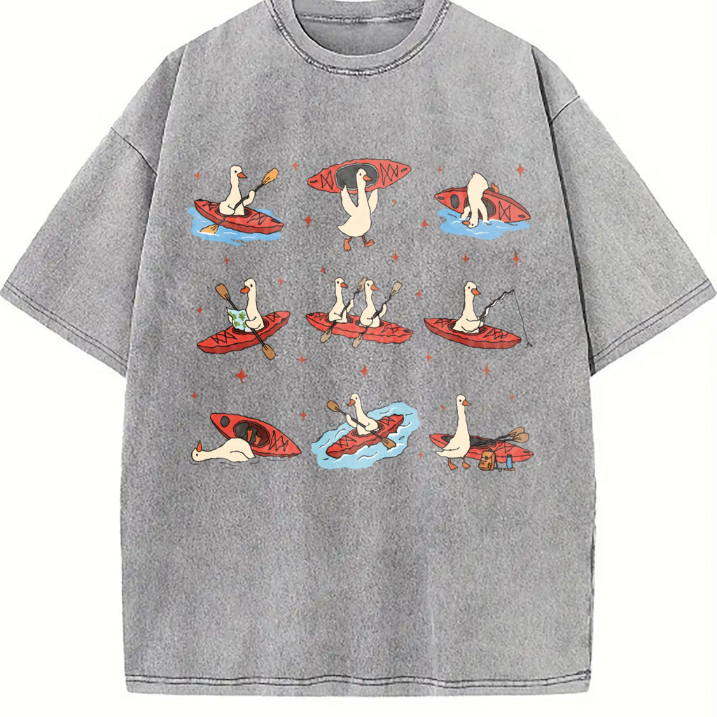Silly Goose Kayaking Vintage Washed T-Shirt product image 4