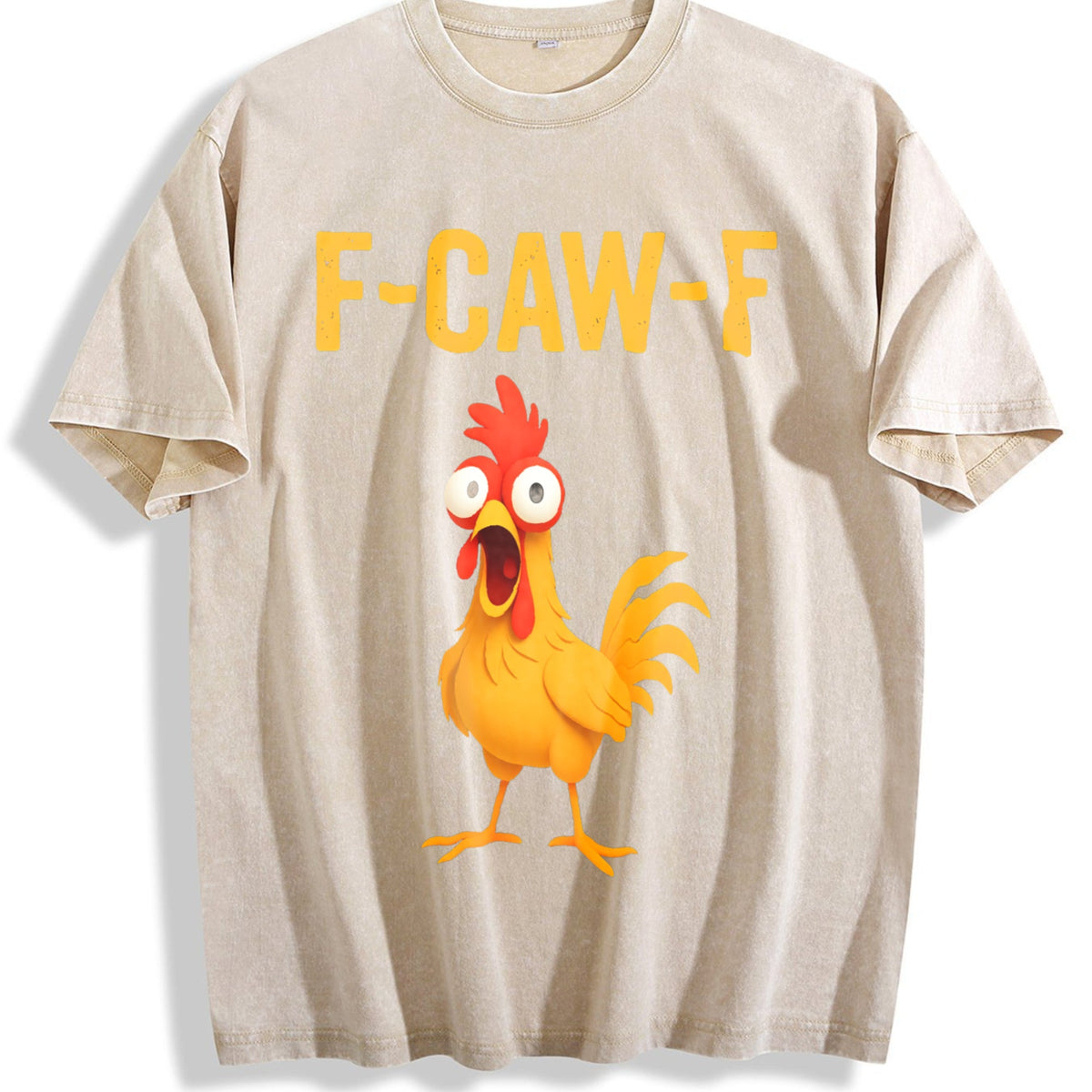 F-caw-f Chicken Funny Vintage Washed T-Shirt product image 1