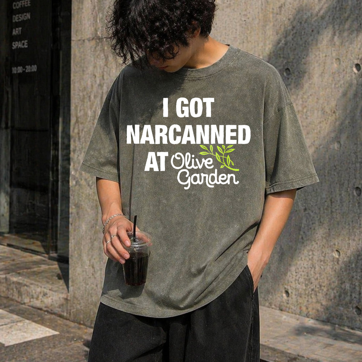 I Got Narcanned At Olive Garden - Funny Vintage Washed product image 4