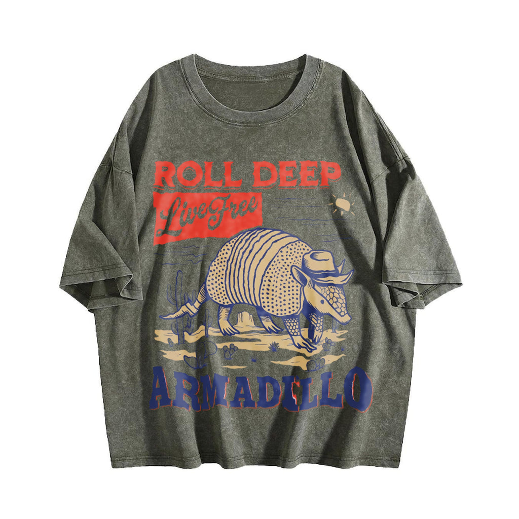 Armadillo Western Vintage Washed T-Shirt product image 4