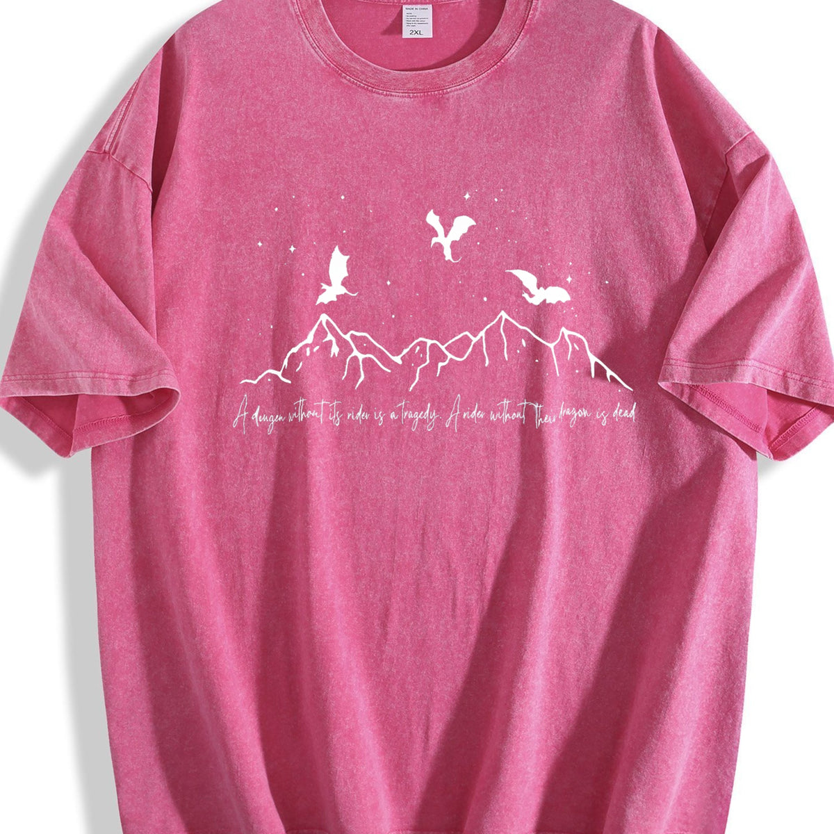 Dragon Without Its Rider Is A Tragedy Vintage Washed T-Shirt product image 7