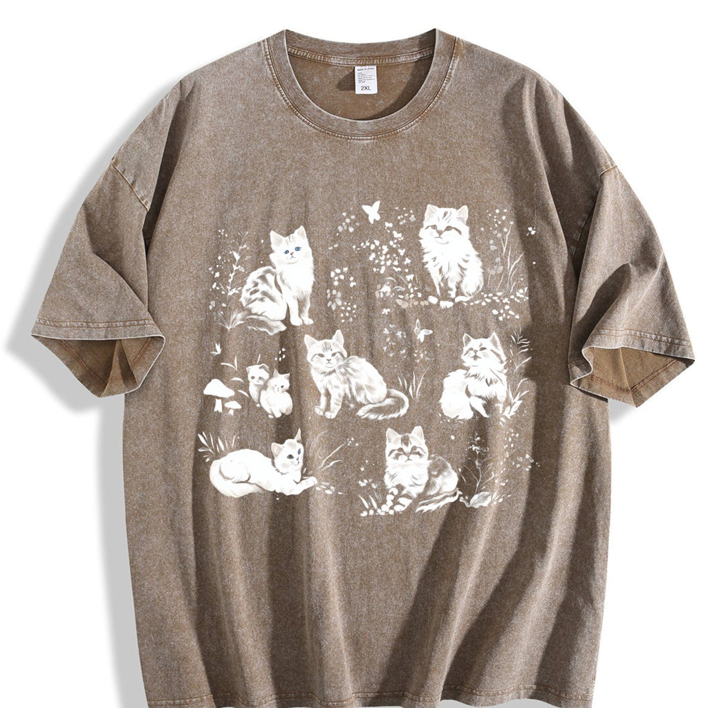 90s Cats Vintage Washed T-Shirt product image 3