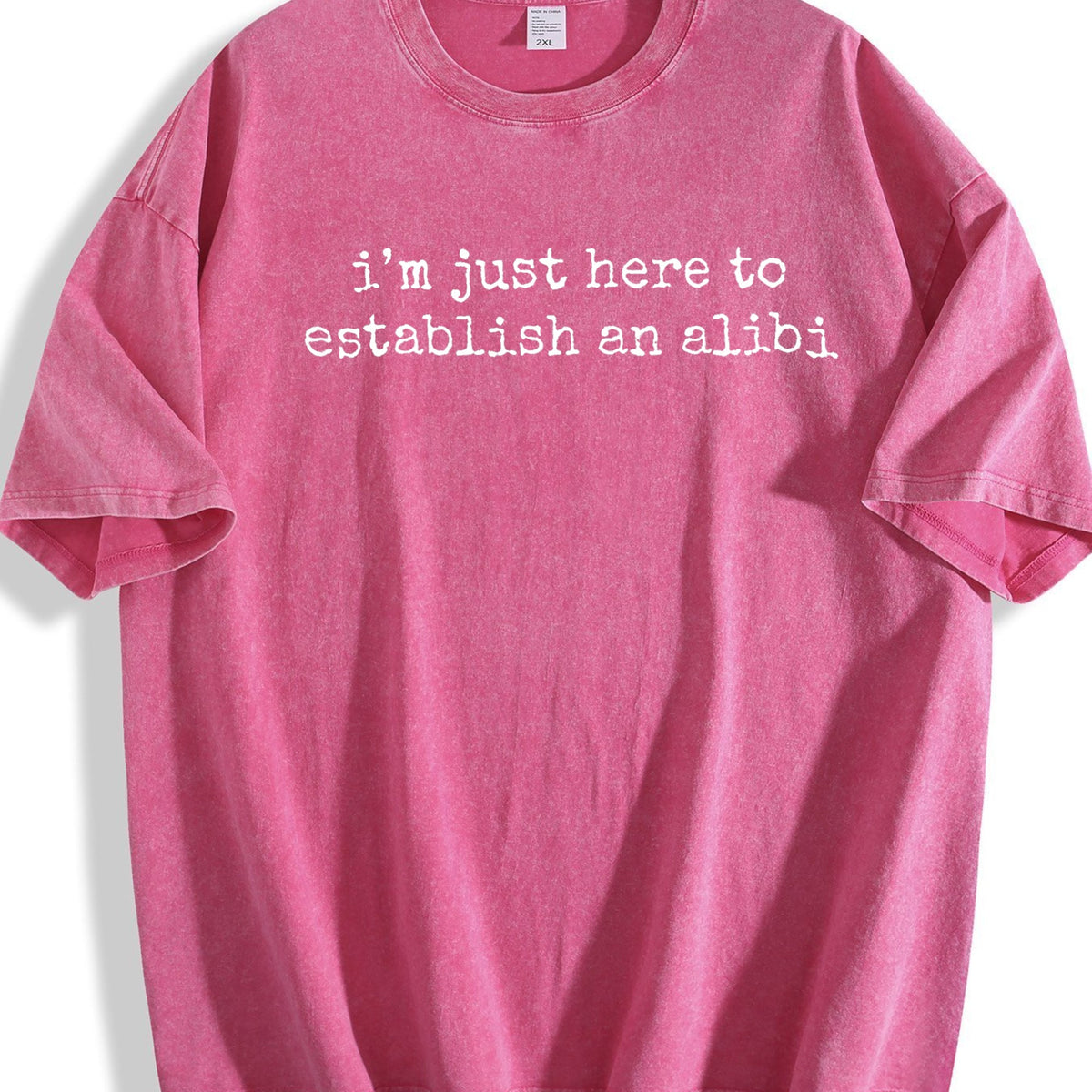 I'm Just Here To Establish An Alibi Vintage Washed T-Shirt product image 5
