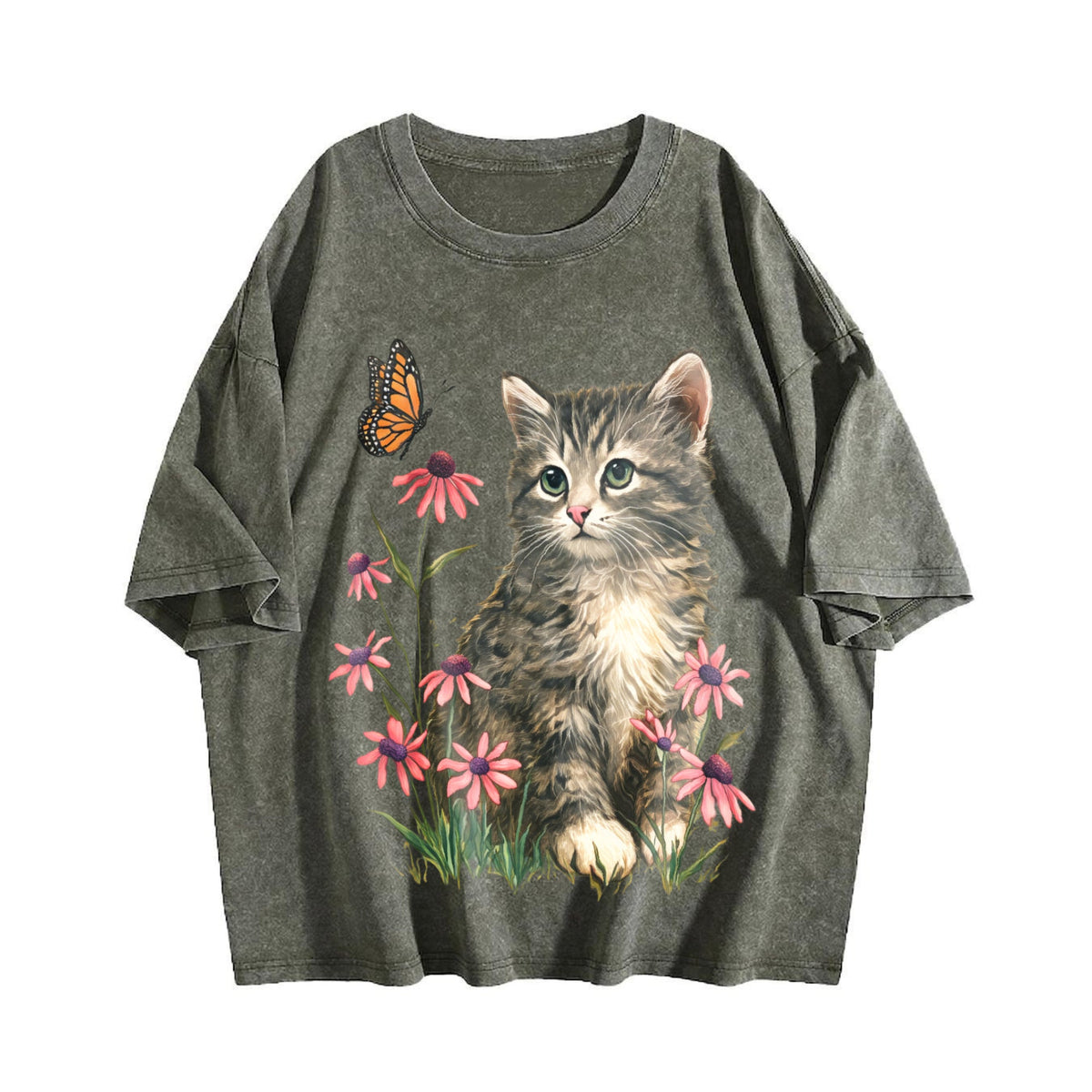 Kitten Vintage Washed T-Shirt product image 4