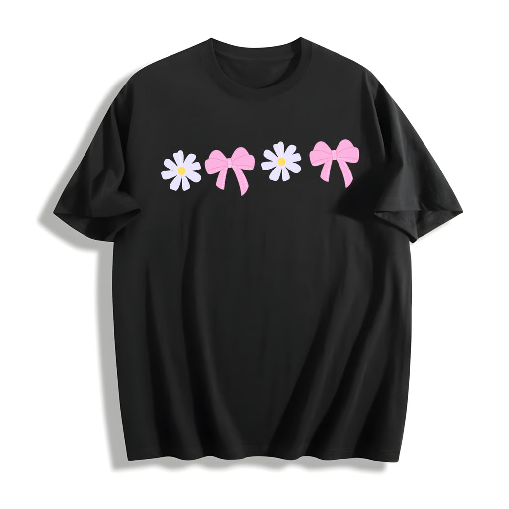 Daisy Bow Cotton T-Shirt product image 1