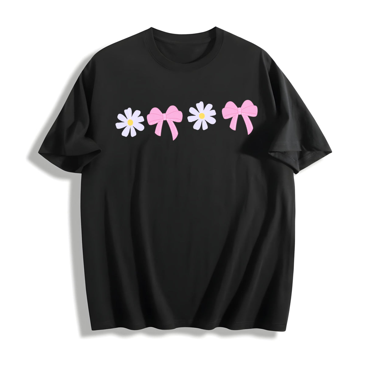 Daisy Bow Cotton T-Shirt product image 1