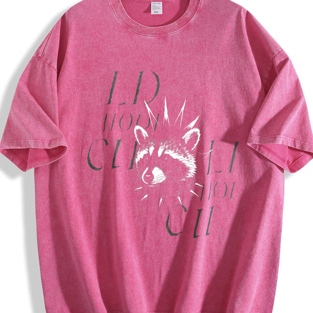 Punk Raccoon Vintage Washed T-Shirt product image 7