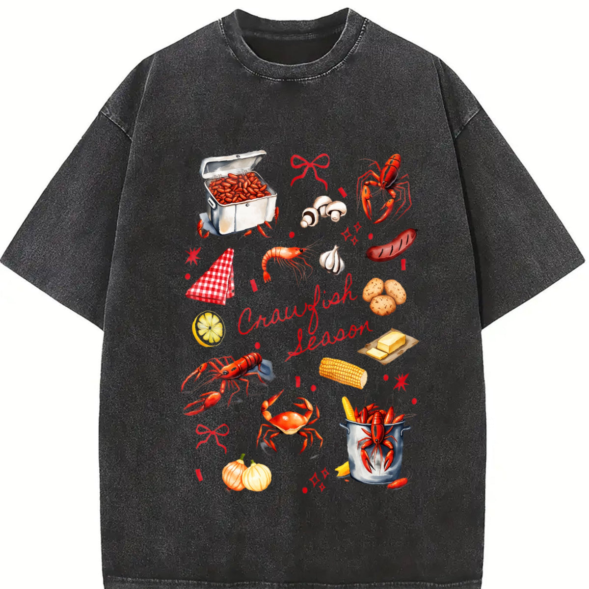 Crawfish Vintage Washed T-Shirt product image 2