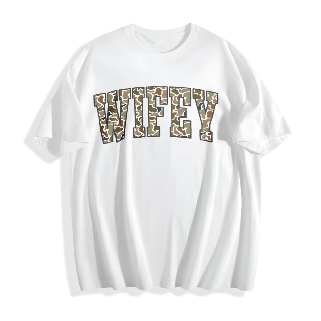 Camouflage Wifey Cotton T-Shirt product image 2
