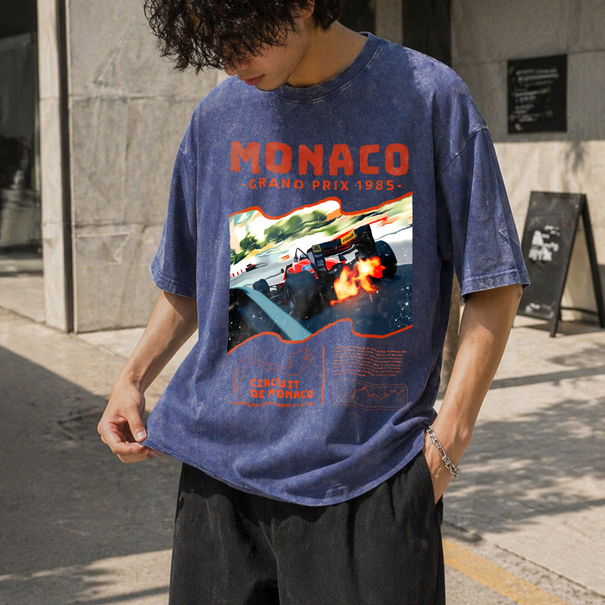 Monaco 1984 Classic 90s Funny Good Vintage Washed T-Shirt product image 8