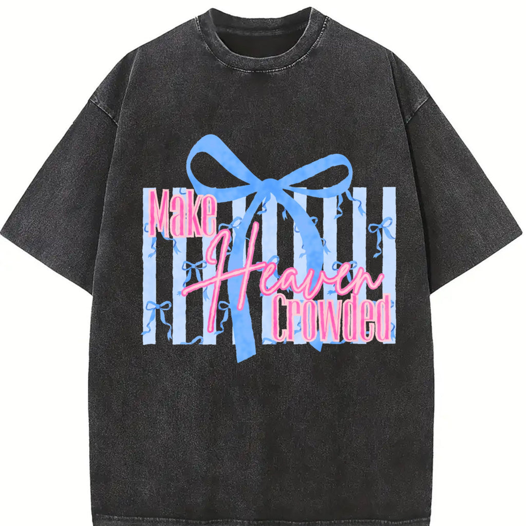 Make Heaven Crowded Bow Vintage Washed T-Shirt product image 2