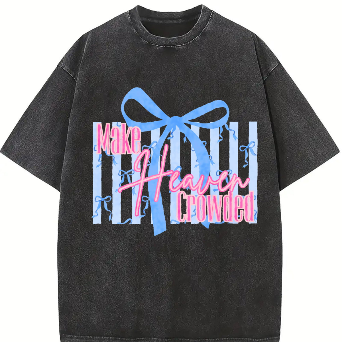 Make Heaven Crowded Bow Vintage Washed T-Shirt product image 2