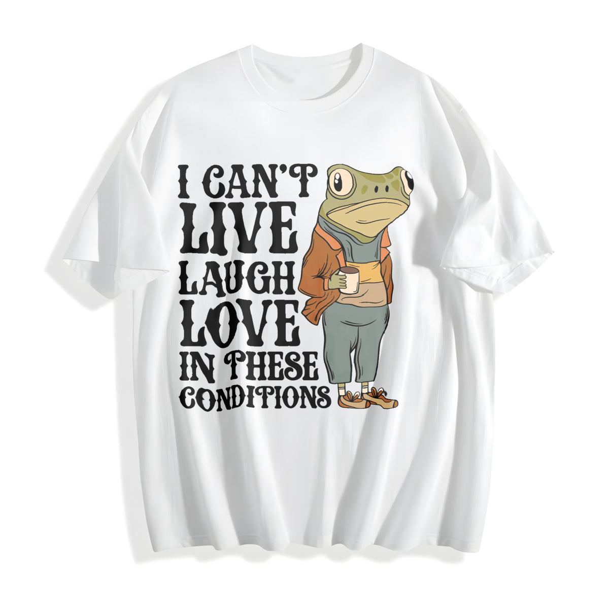 Live Laugh Love Under These Conditions Cotton T-Shirt product image 2