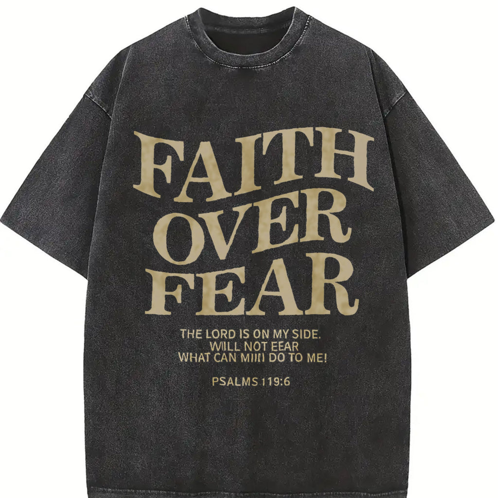 Faith Over Fear 230 Brand Vintage Washed T-Shirt product image 2