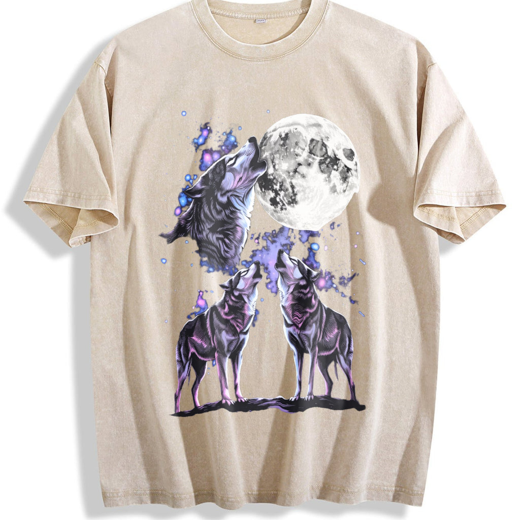 Three Wolf Vintage Washed T-Shirt product image 1