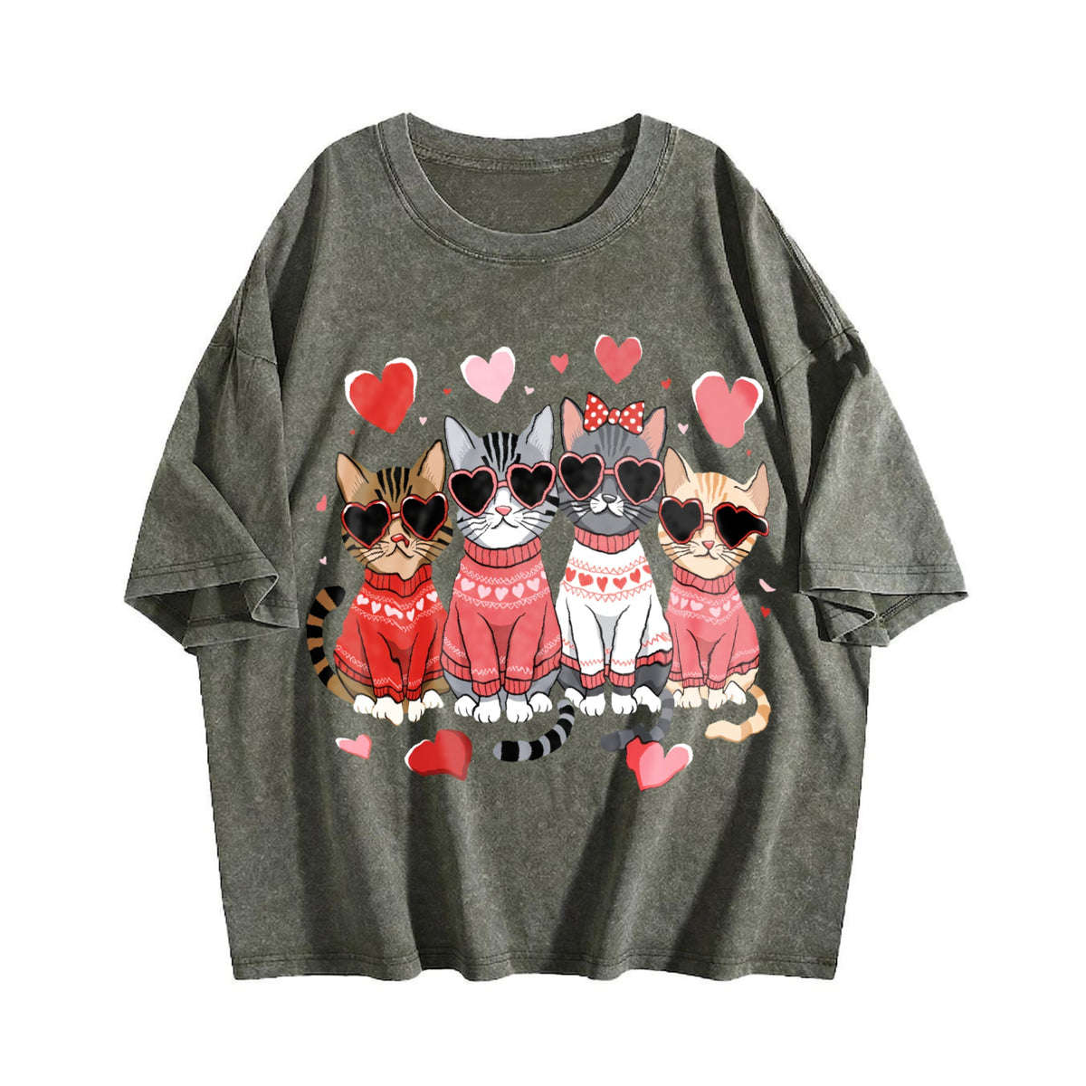 Valentine's Day : Winter A Cat With Heart-shaped Vintage product image 4