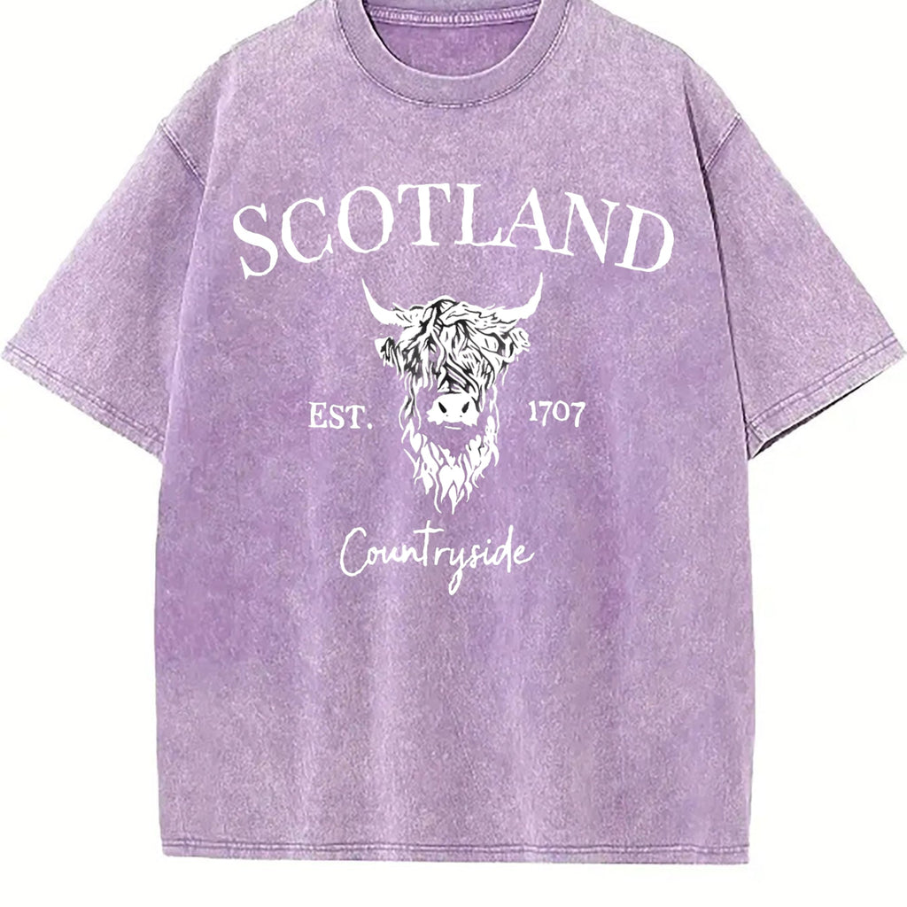 Scotland Buffalo Vintage Washed T-Shirt product image 6