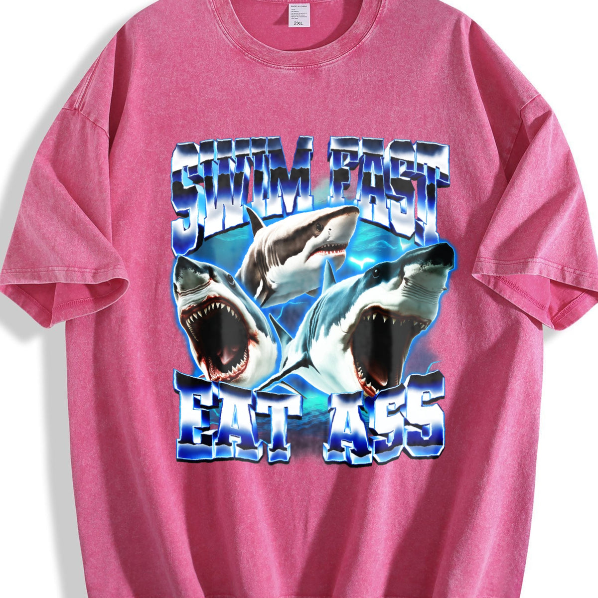 Swim Fast Eat Vintage Washed T-Shirt product image 7