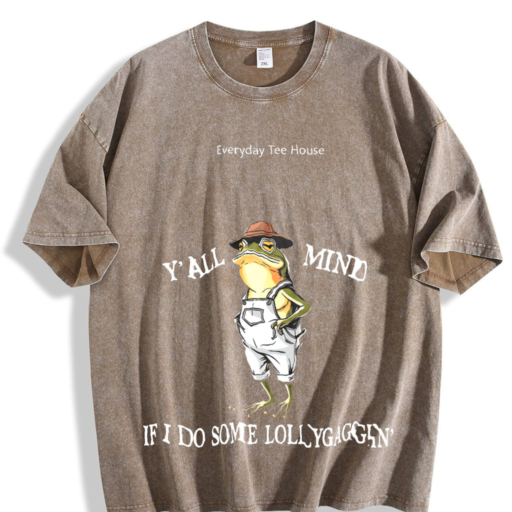 Funny Frog Vintage Washed T-Shirt product image 3