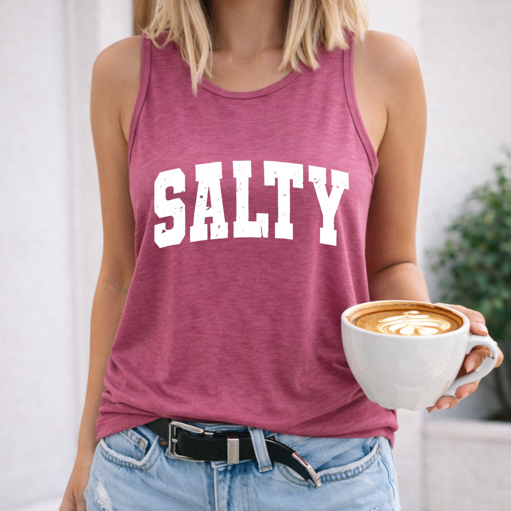 Salty - Black Summer & Spring Women's Tank Top