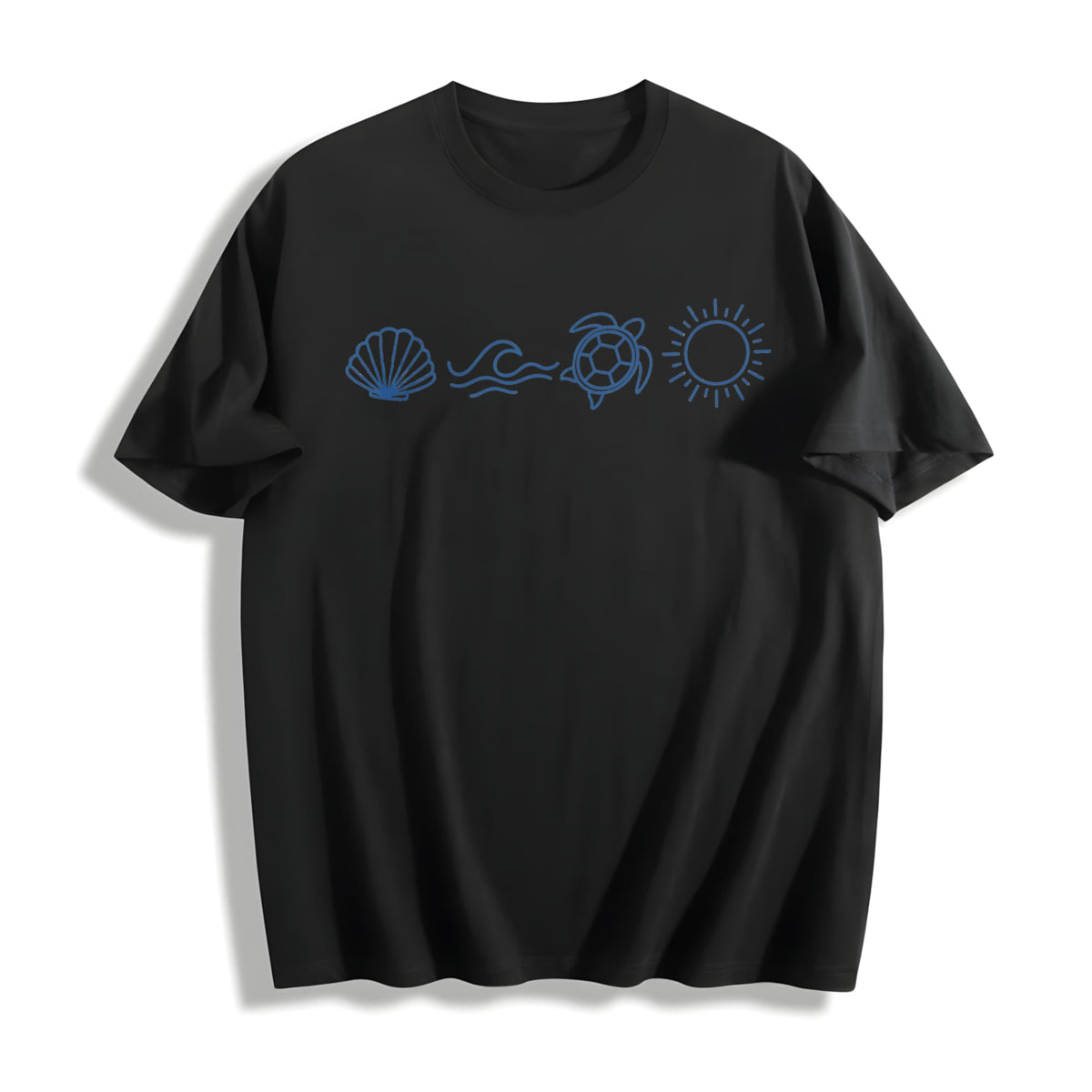 Ocean Icons Cotton T-Shirt product image 1