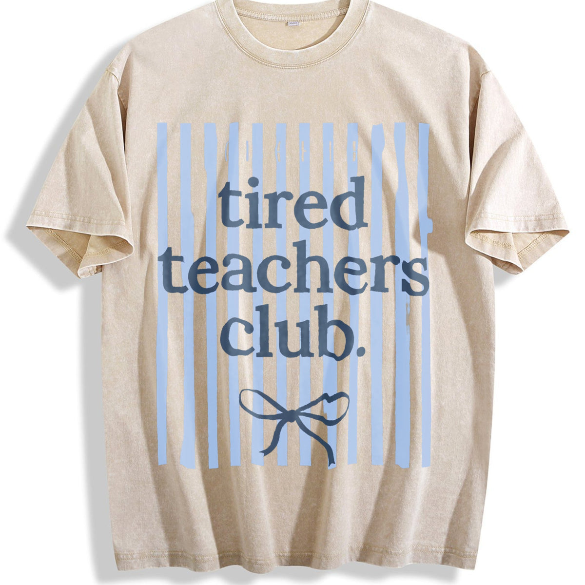 Tired Teachers Club Vintage Washed T-Shirt product image 1