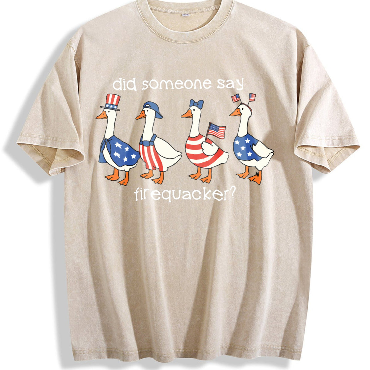 Firequacker Goose Vintage Washed T-Shirt product image 1