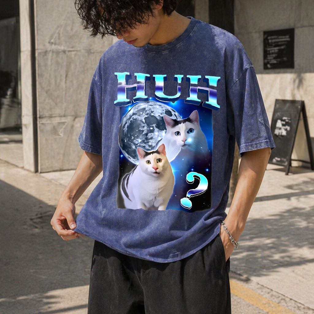 Funny Cat Meme Vintage Washed T-Shirt product image 8