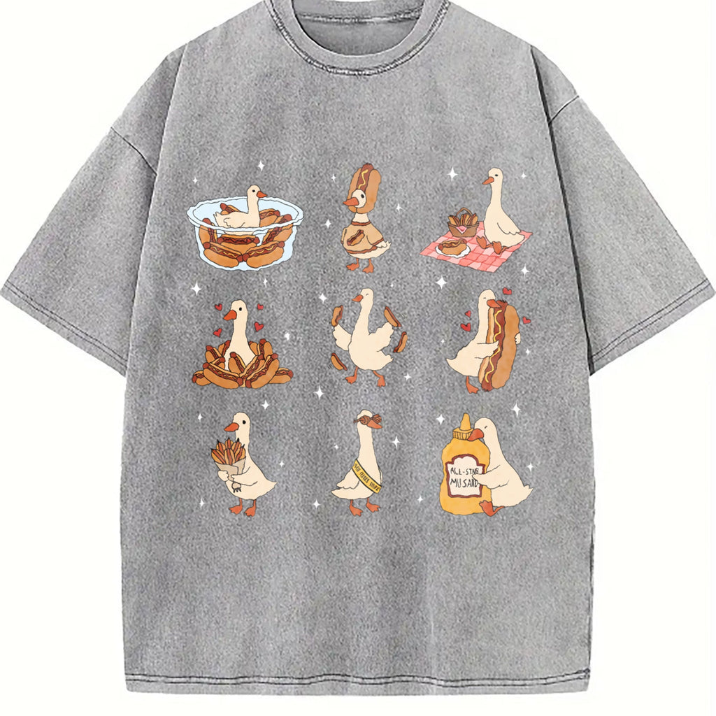Hot Dog Lover Vintage Washed T-Shirt product image 4