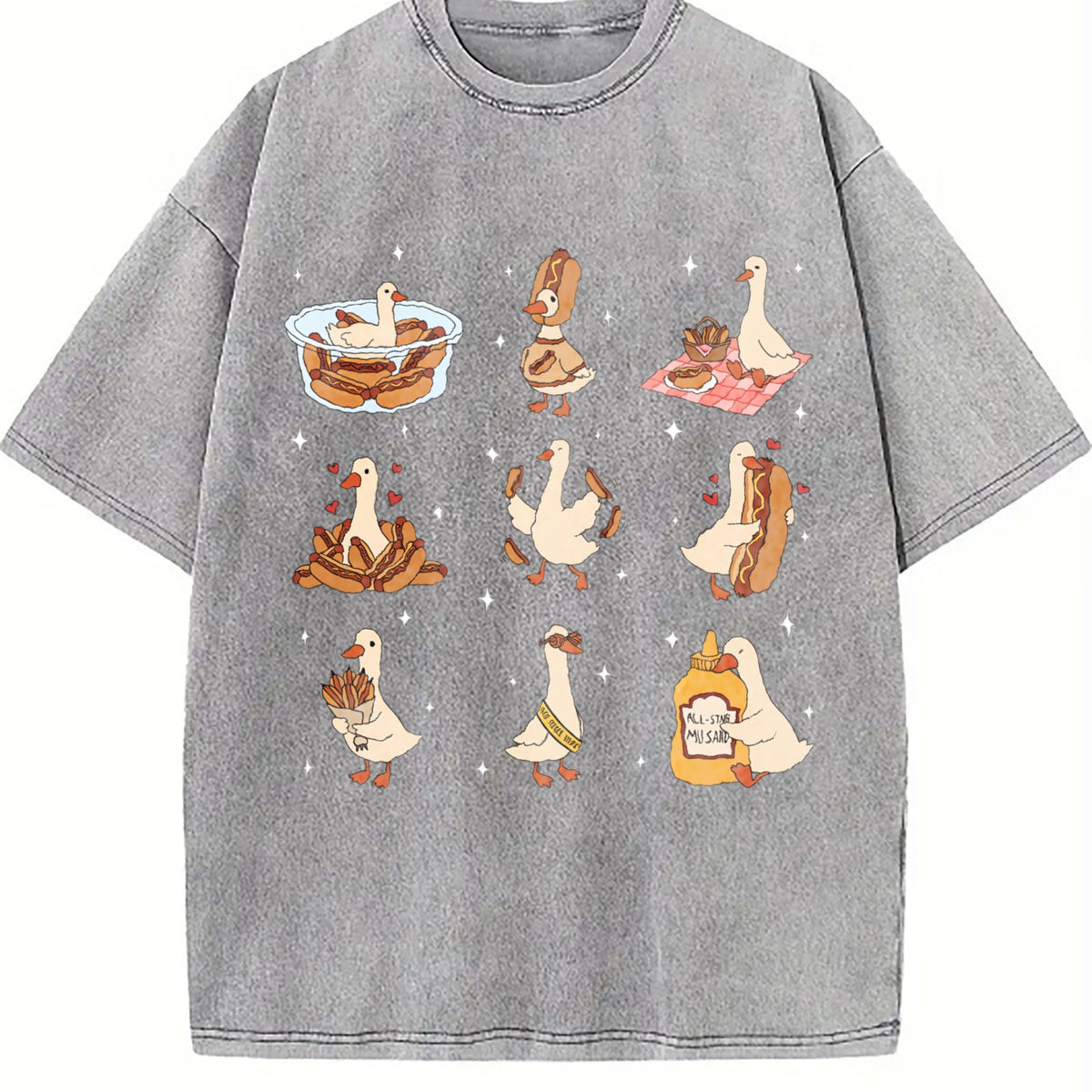 Hot Dog Lover Vintage Washed T-Shirt product image 4