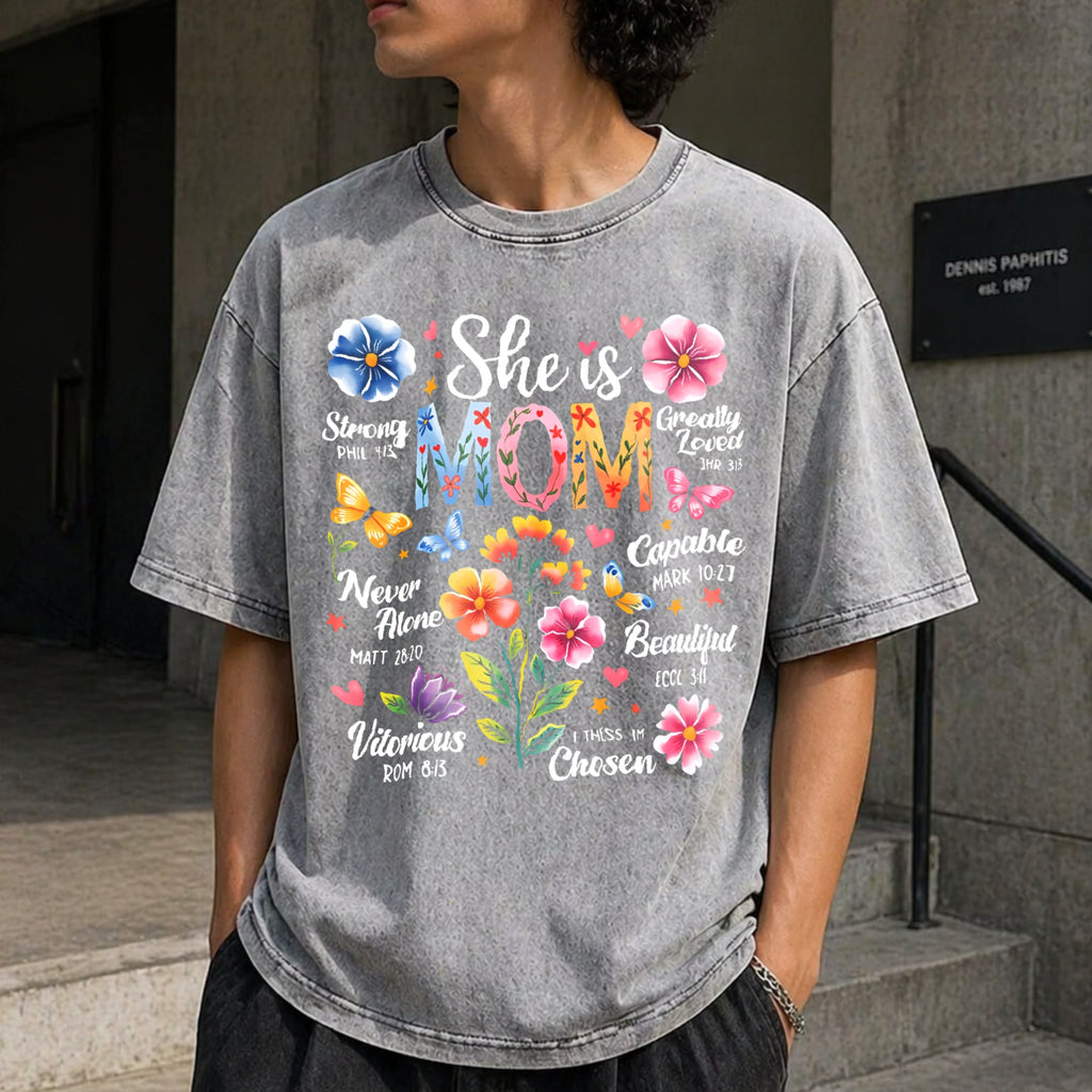 She Is Mom Bible Verses Christian Boho Floral Mother's product image 5