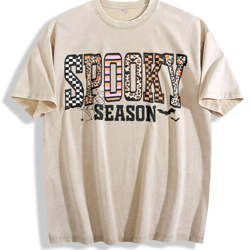 Halloween Spooky Coquette Vintage Washed T-Shirt product image 1