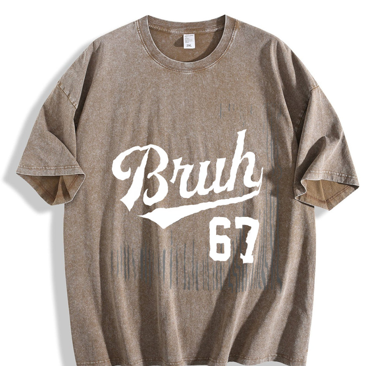 Bruh Six Seven Vintage Washed T-Shirt product image 3