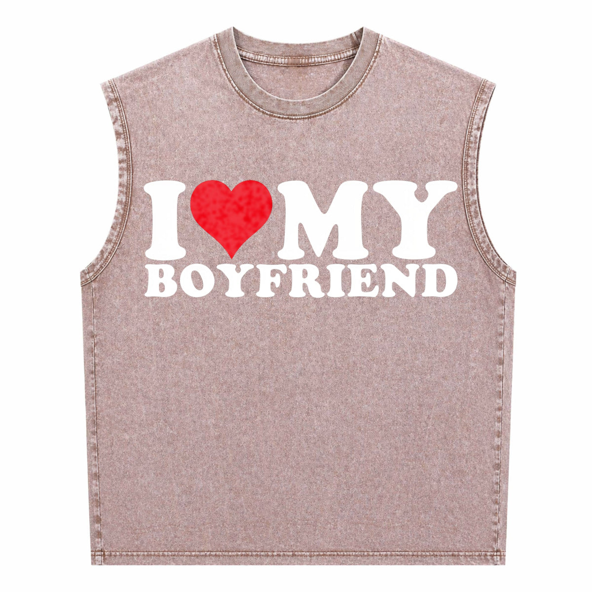 I Love My Heart Men's Washed Tank Top