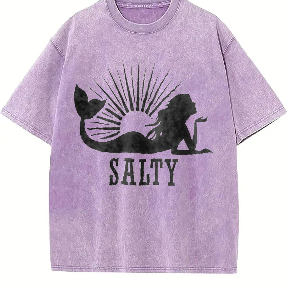 Beach Salty Mermaid Summer Vintage Washed T-Shirt product image 6