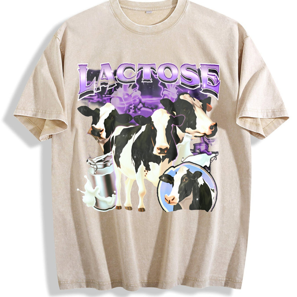 Lactose Tolerant Bootleg Vintage Washed T-Shirt product image 1