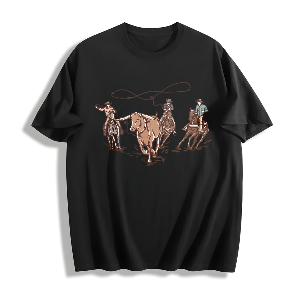 Western Cowboy Cotton T-Shirt product image 1