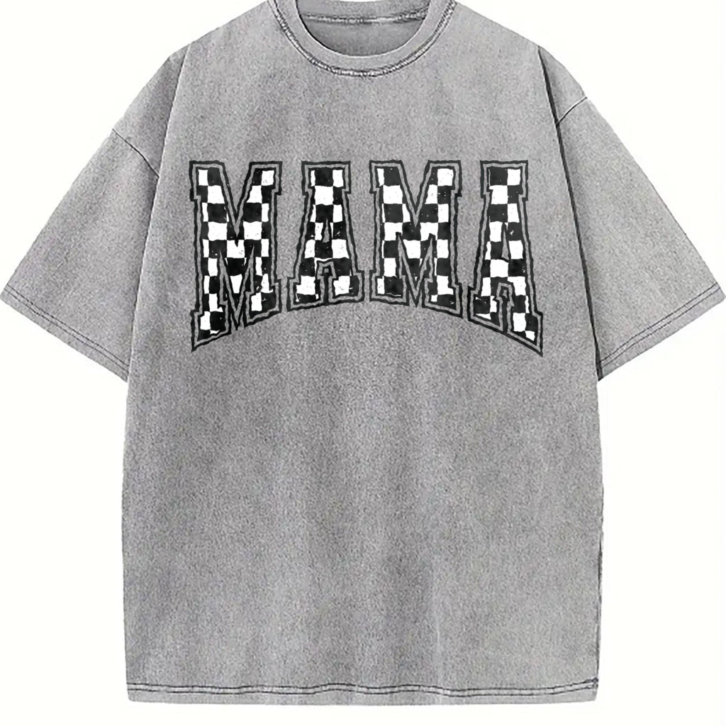 Checkered Mama Vintage Washed T-Shirt product image 5