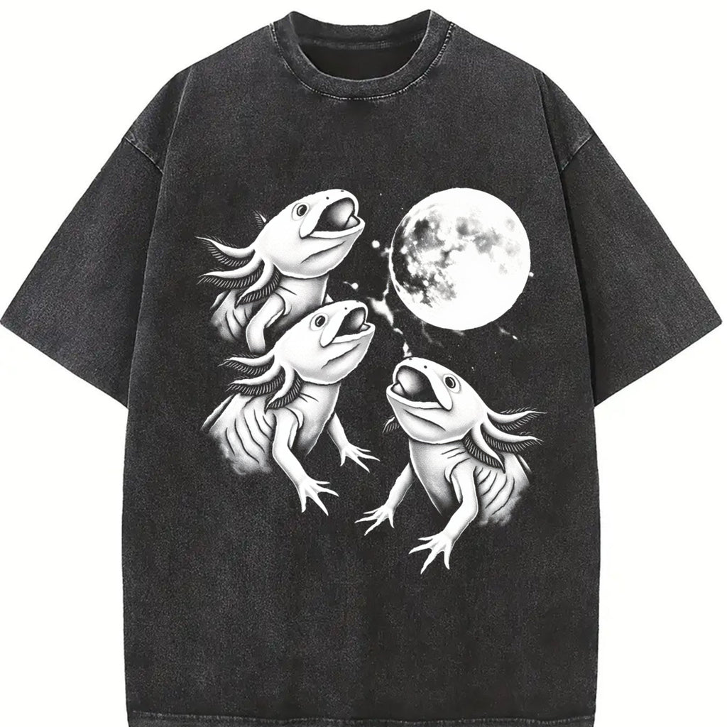 Axolotl Moon Vintage Washed T-Shirt product image 2