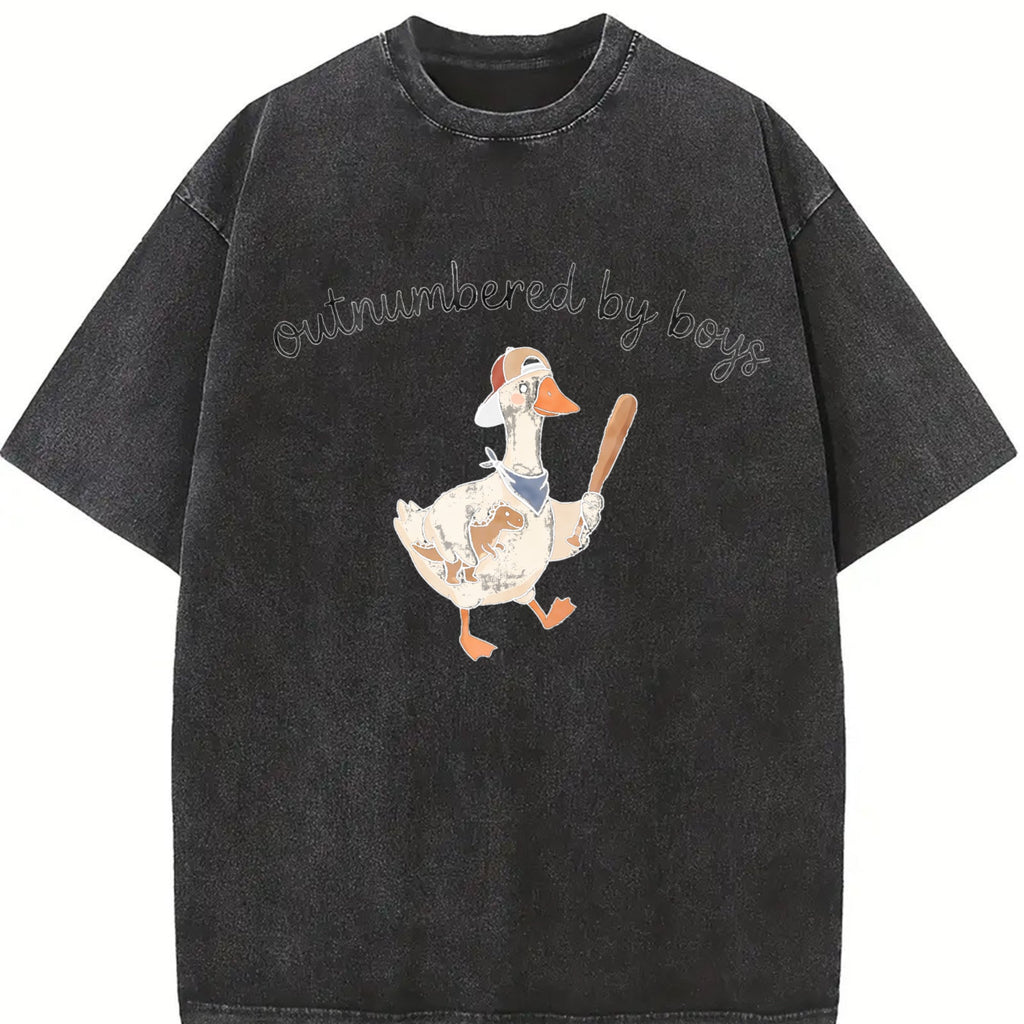 Outnumbered By Boys Vintage Washed T-Shirt product image 2