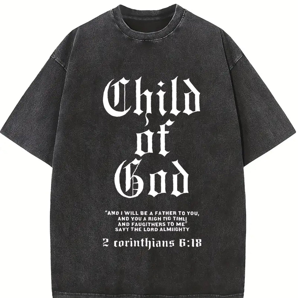Child of God Scripture Vintage Washed T-Shirt product image 2