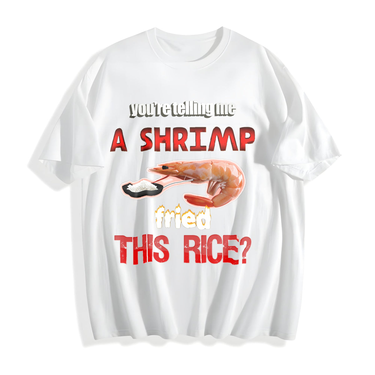 Shrimp Fried Rice Cotton T-Shirt product image 2