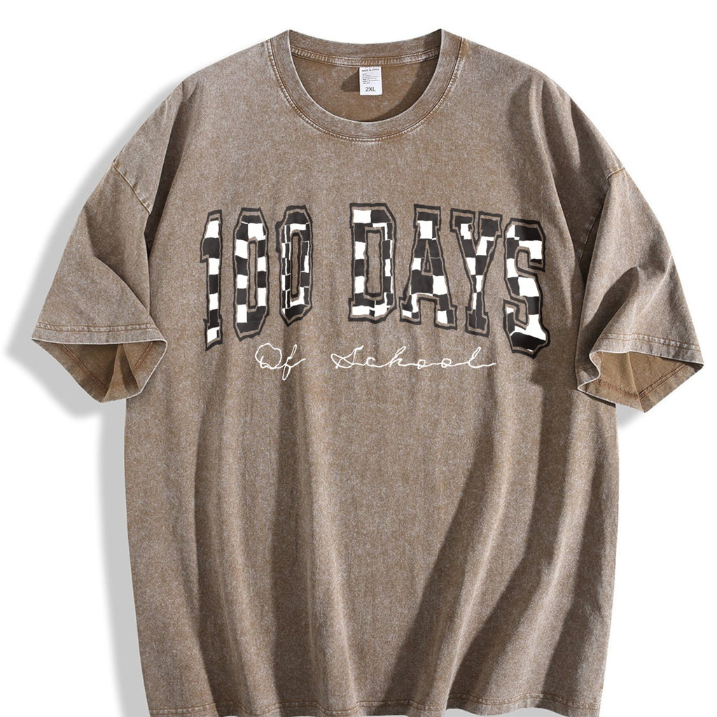 100 Days Of School Teacher Vintage Washed T-Shirt product image 3