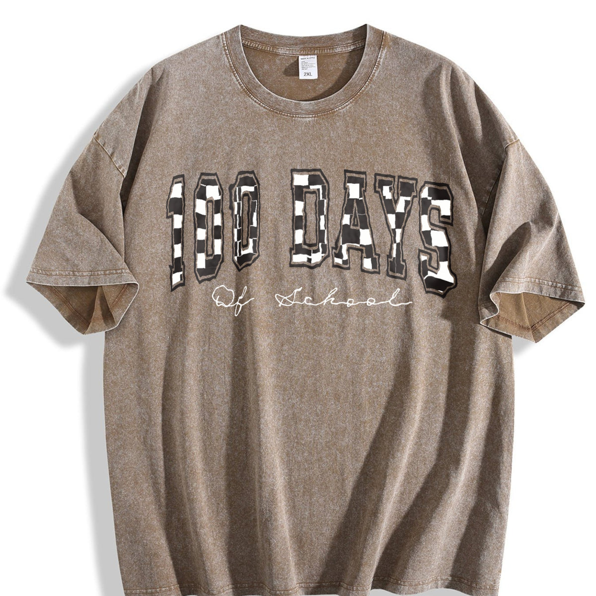 100 Days Of School Teacher Vintage Washed T-Shirt product image 3