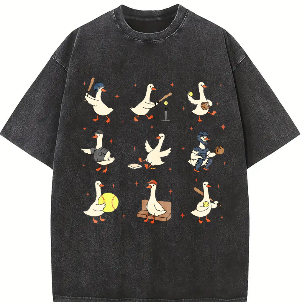 Silly Goose Softball Vintage Washed T-Shirt product image 2