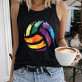 Rainbow Brushstroke Circle Women's Tank Top