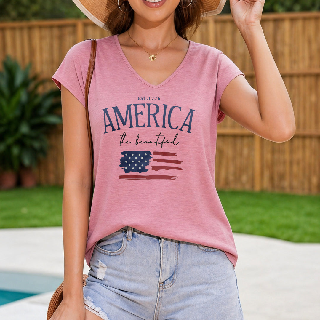 Stretchy For With Women's V-Neck Tank Top