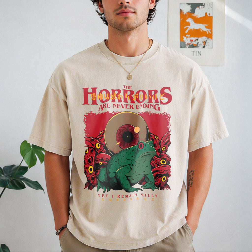 Horrors Are Never Ending Vintage Washed T-Shirt product image 1