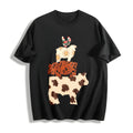 Western Cow Faux Patchwork Hen Pig Lamp Country Farm Cotton product image 1