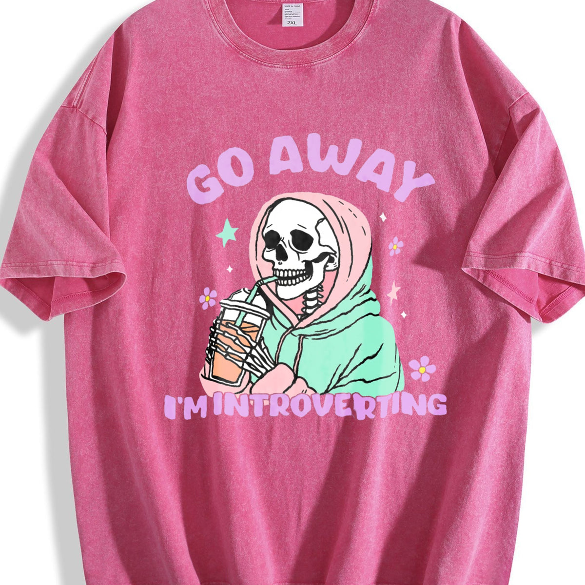 Funny Introvert Go Away I'm In A Social Panic - Vintage product image 5